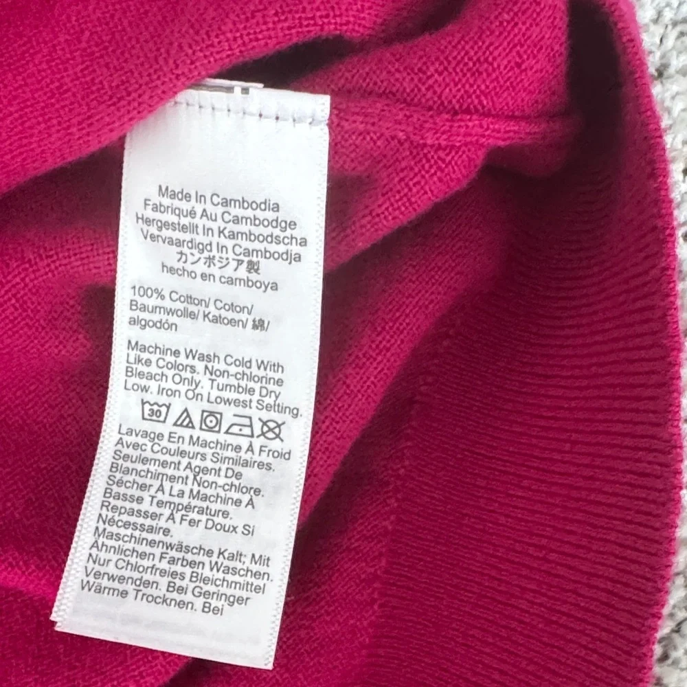 J. Crew Deep Pink Knit Top